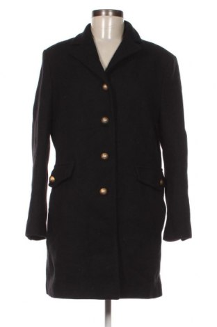 Дамско палто Zara, Размер XL, Цвят Черен, Цена 31,86 лв.
