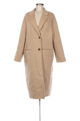 Дамско палто Zara, Размер L, Цвят Бежов, Цена 59,00 лв.