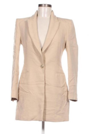 Дамско палто Zara, Размер XS, Цвят Бежов, Цена 28,20 лв.