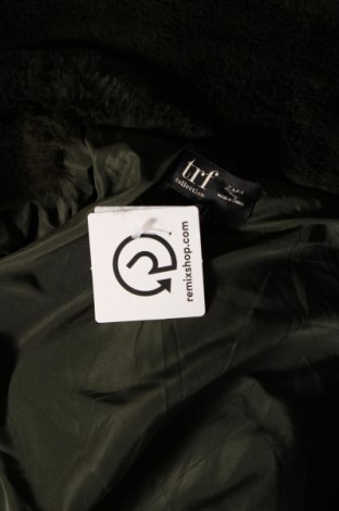 Дамско палто Zara Trafaluc, Размер S, Цвят Зелен, Цена 35,40 лв.