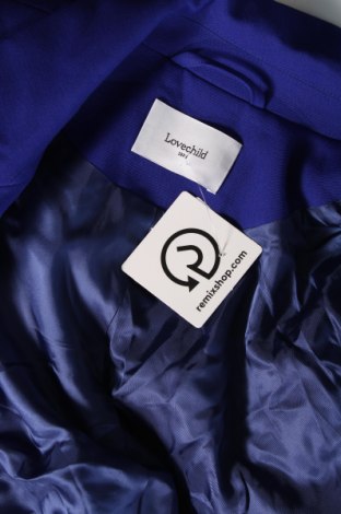 Γυναικείο σακάκι Lovechild, Μέγεθος S, Χρώμα Μπλέ, Τιμή 62,24 €