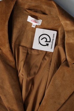 Дамско сако S.Oliver, Размер S, Цвят Кафяв, Цена 19,24 лв.