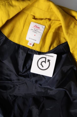 Γυναικείο σακάκι S.Oliver, Μέγεθος S, Χρώμα Κίτρινο, Τιμή 19,30 €
