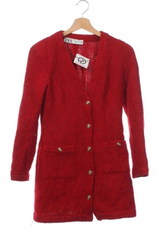 Дамско сако Zara, Размер XS, Цвят Червен, Цена 43,70 лв.