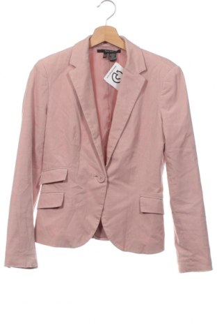 Дамско сако Zara, Размер XS, Цвят Розов, Цена 22,06 лв.