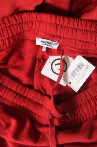 Γυναικείο αθλητικό παντελόνι Simply Be, Μέγεθος XXL, Χρώμα Κόκκινο, Τιμή 12,09 €