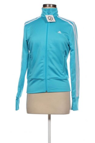 Γυναικεία αθλητική ζακέτα Adidas, Μέγεθος S, Χρώμα Μπλέ, Τιμή 25,36 €