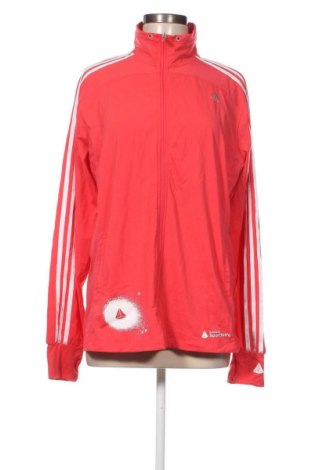 Дамско спортно горнище Adidas, Размер XL, Цвят Червен, Цена 41,00 лв.