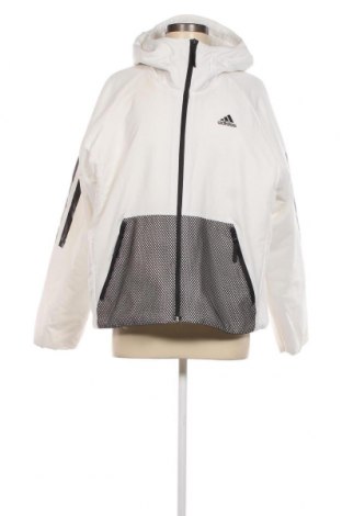 Γυναικείο μπουφάν Adidas, Μέγεθος L, Χρώμα Λευκό, Τιμή 28,95 €