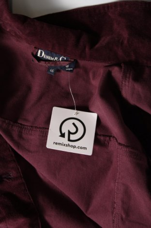 Damenjacke Denim&Co., Größe XL, Farbe Rot, Preis 9,82 €