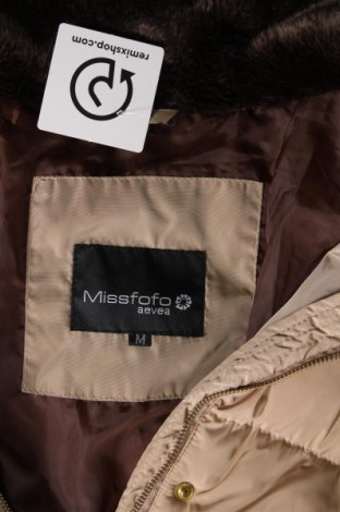 Γυναικείο μπουφάν Missfofo, Μέγεθος M, Χρώμα  Μπέζ, Τιμή 35,88 €