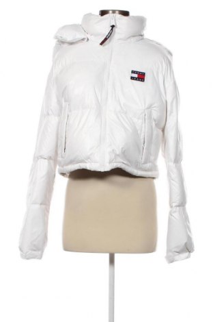 Γυναικείο μπουφάν Tommy Jeans, Μέγεθος M, Χρώμα Λευκό, Τιμή 117,83 €