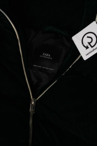 Дамско яке Zara, Размер S, Цвят Зелен, Цена 21,70 лв.