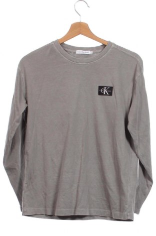 Kinder Shirt Calvin Klein Jeans, Größe 11-12y/ 152-158 cm, Farbe Grau, Preis 30,41 €