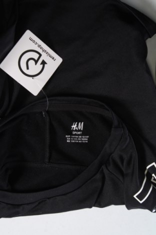 Детска блуза H&M Sport, Размер 12-13y/ 158-164 см, Цвят Черен, Цена 12,80 лв.