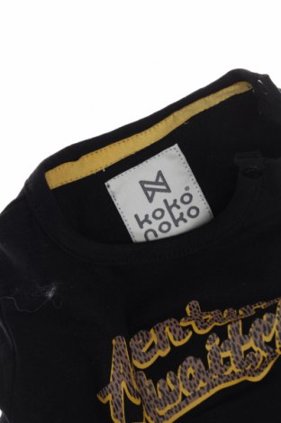 Детска блуза Koko Noko, Размер 2-3m/ 56-62 см, Цвят Черен, Цена 9,18 лв.