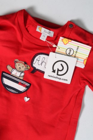 Bluză pentru copii Steiff, Mărime 6-9m/ 68-74 cm, Culoare Roșu, Preț 69,05 Lei