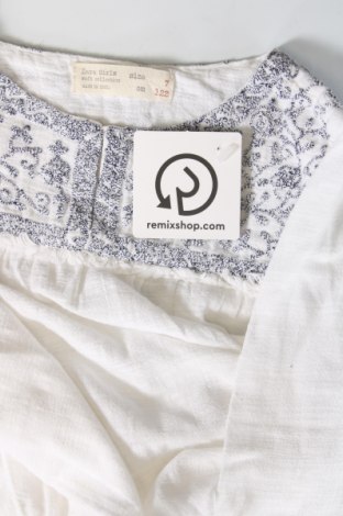 Детска блуза Zara, Размер 6-7y/ 122-128 см, Цвят Бял, Цена 12,00 лв.