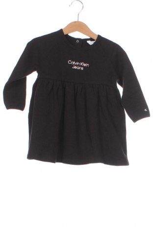 Детска рокля Calvin Klein Jeans, Размер 9-12m/ 74-80 см, Цвят Черен, Цена 62,13 лв.
