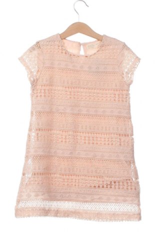 Детска рокля Zara, Размер 6-7y/ 122-128 см, Цвят Бежов, Цена 25,17 лв.