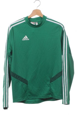 Детска спортна блуза Adidas, Размер 13-14y/ 164-168 см, Цвят Зелен, Цена 20,37 лв.