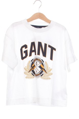 Kinder T-Shirt Gant, Größe 10-11y/ 146-152 cm, Farbe Weiß, Preis 16,42 €