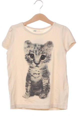 Kinder T-Shirt H&M, Größe 6-7y/ 122-128 cm, Farbe Beige, Preis € 3,68