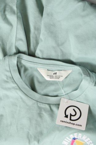 Детска тениска H&M, Размер 8-9y/ 134-140 см, Цвят Зелен, Цена 12,00 лв.