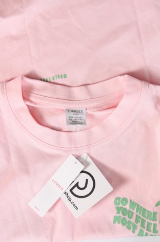 Dziecięcy T-shirt Lindex, Rozmiar 10-11y/ 146-152 cm, Kolor Różowy, Cena 42,65 zł