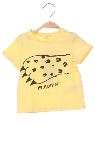 Dziecięcy T-shirt Mini Rodini, Rozmiar 12-18m/ 80-86 cm, Kolor Żółty, Cena 56,38 zł