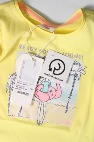 Kinder T-Shirt S.Oliver, Größe 3-4y/ 104-110 cm, Farbe Gelb, Preis 15,98 €