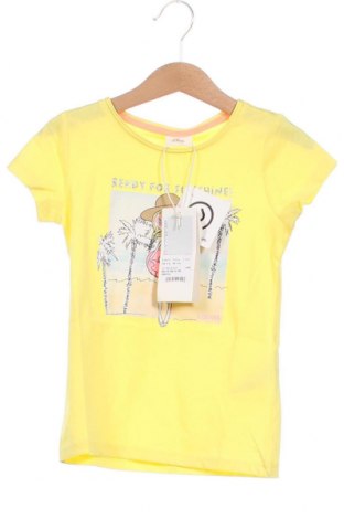 Παιδικό μπλουζάκι S.Oliver, Μέγεθος 3-4y/ 104-110 εκ., Χρώμα Κίτρινο, Τιμή 6,39 €