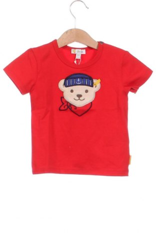 Детска тениска Steiff, Размер 12-18m/ 80-86 см, Цвят Червен, Цена 47,00 лв.