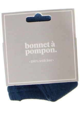Детски чорапогащник Bonnet A Pompon, Размер 1-2m/ 50-56 см, Цвят Син, Цена 37,26 лв.