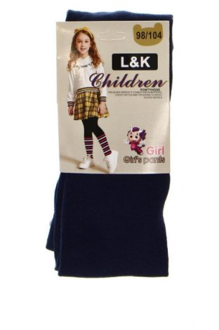 Детски чорапогащник L&k, Размер 2-3y/ 98-104 см, Цвят Син, Цена 19,75 лв.