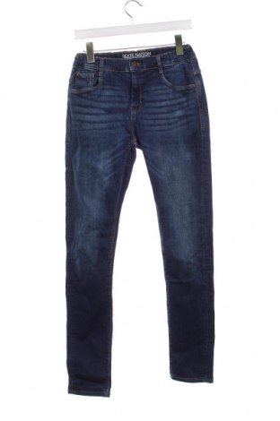 Dziecięce jeansy C&A, Rozmiar 13-14y/ 164-168 cm, Kolor Niebieski, Cena 34,80 zł