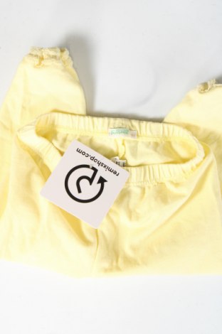 Dziecięce spodnie United Colors Of Benetton, Rozmiar 9-12m/ 74-80 cm, Kolor Żółty, Cena 32,28 zł