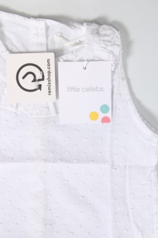 Μπλουζάκι αμάνικο παιδικό Little Celebs, Μέγεθος 2-3y/ 98-104 εκ., Χρώμα Λευκό, Τιμή 8,25 €