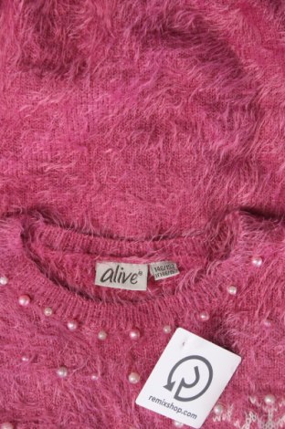 Детски пуловер Alive, Размер 10-11y/ 146-152 см, Цвят Розов, Цена 11,39 лв.