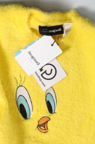 Παιδικό πουλόβερ Desigual, Μέγεθος 6-7y/ 122-128 εκ., Χρώμα Κίτρινο, Τιμή 41,24 €
