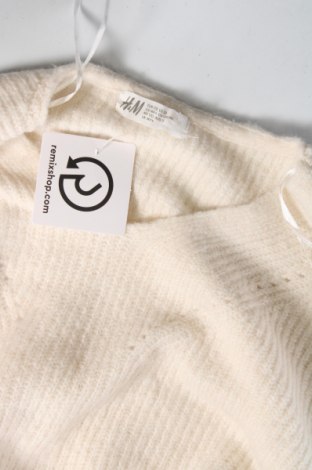 Dziecięcy sweter H&M, Rozmiar 14-15y/ 168-170 cm, Kolor Biały, Cena 26,65 zł