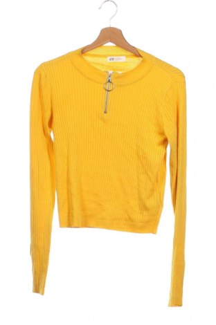 Детски пуловер H&M, Размер 14-15y/ 168-170 см, Цвят Жълт, Цена 4,42 лв.
