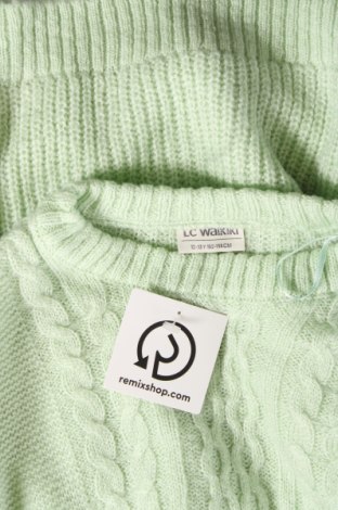 Dziecięcy sweter LC Waikiki, Rozmiar 11-12y/ 152-158 cm, Kolor Zielony, Cena 14,07 zł