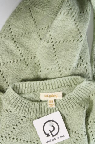 Детски пуловер Soft Gallery, Размер 10-11y/ 146-152 см, Цвят Зелен, Цена 11,00 лв.