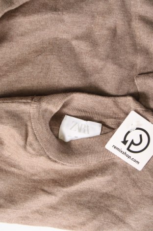 Детски пуловер Zara, Размер 9-10y/ 140-146 см, Цвят Бежов, Цена 9,52 лв.