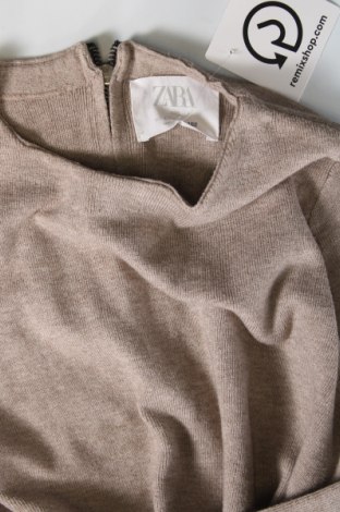 Детски пуловер Zara, Размер 11-12y/ 152-158 см, Цвят Бежов, Цена 14,00 лв.