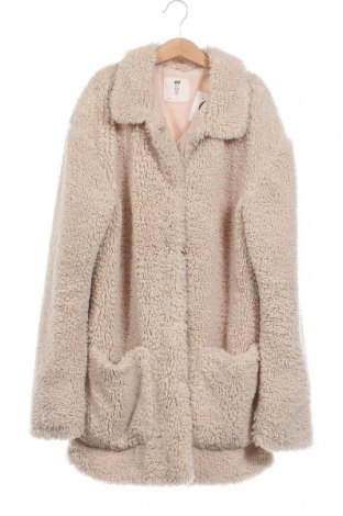 Детско палто H&M, Размер 14-15y/ 168-170 см, Цвят Екрю, Цена 21,50 лв.