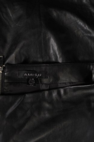 Kožená sukňa  Amisu, Veľkosť L, Farba Čierna, Cena  1,62 €