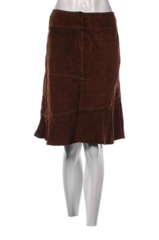 Kožená sukňa  D'Auvry, Veľkosť L, Farba Hnedá, Cena  4,35 €