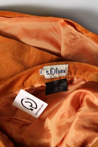Kožená sukňa  S.Oliver, Veľkosť XS, Farba Hnedá, Cena  3,35 €